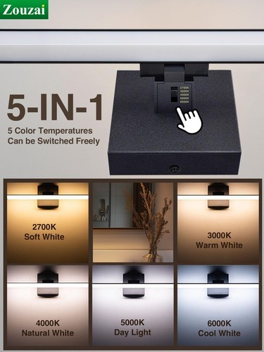 Modern LED Bathroom Vanity Light Bar Black IP44 Over Mirror Bath Wall Fixture... - Picture 2 of 9