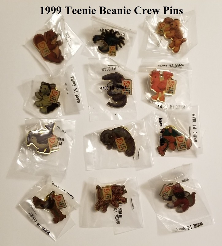 McDonald's Teenie Beanie Crew Pins - 1999 - set of 12