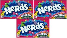 3x Arcoiris Nerds Crujiente Candy Tatro Caja Dulces Americanos 141.7g