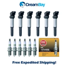 01-06 for BMW 320 325 330 525 X3 X5 Z4 Ignition Coil & NGK Spark Plug Set 6PCS