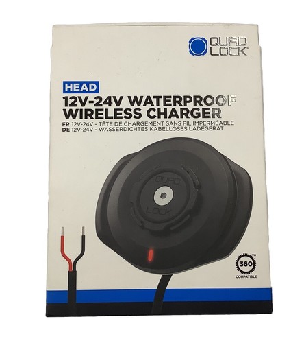 Quad Lock Motorcycle 12V-24V Waterproof Wireless Charging Head QLH-HW-WCH-2