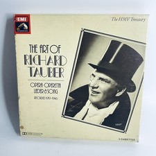 Richard Tauber The Art Of Opera Operetta Lieder  Songs 1919-1946 3 Cassettes