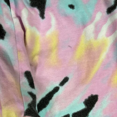 Justice Leggings Girls Size L 12/14 Pink Tie Dye Pants Soft Knit Hippie Pastel - Picture 3 of 7