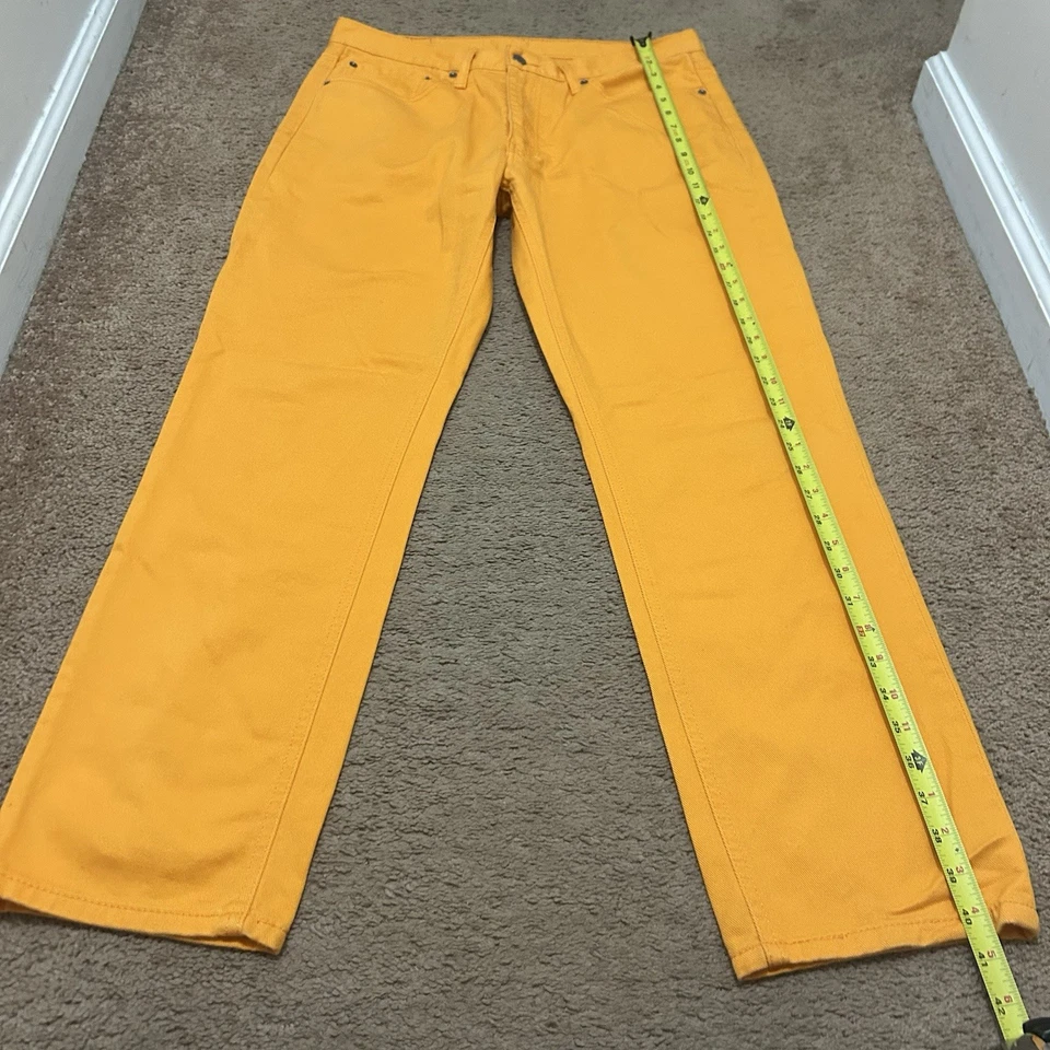 Pantalones de mezclilla para hombre Levi’s 541 calce atlético naranja neón blanco lengüeta W34 L32 Foto 3 de 4