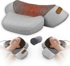 3-in-1 Neck Massager Pillow for Pain Relief, Featuring Heat Gentle Support, Ce