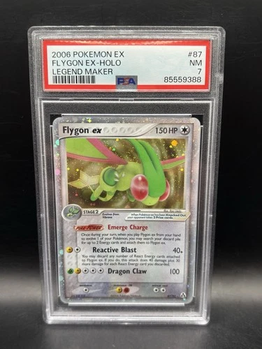 Flygon ex 87/92 Legend Maker Holo PSA 7 Pokemon