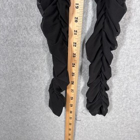 Mesh Ruched Bodysuit Jumpsuit Small Catsuit Scrunched Leg Dance All Night Sexy