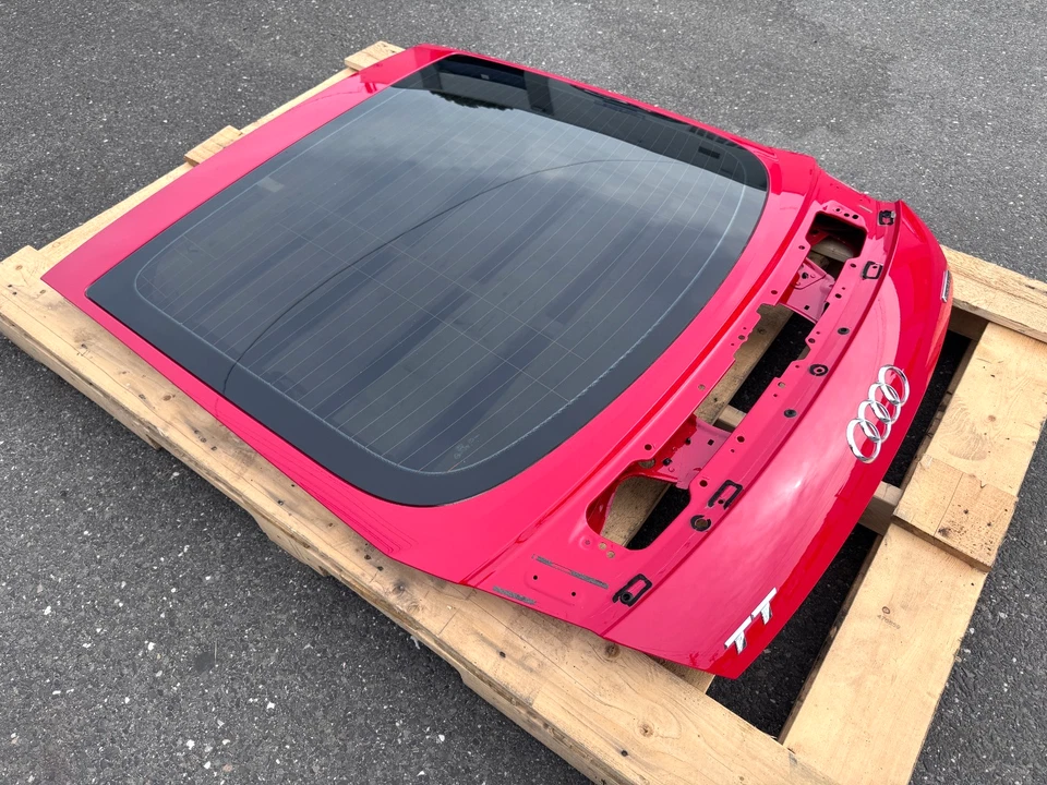 2016-2023 AUDI TT TTS TTRS CUPÊ PORTA TRASEIRA PORTA TRASEIRA TAMPA DA ESCOTILHA VERMELHA FABRICANTE DE EQUIPAMENTO ORIGINAL - Imagem 4 de 4