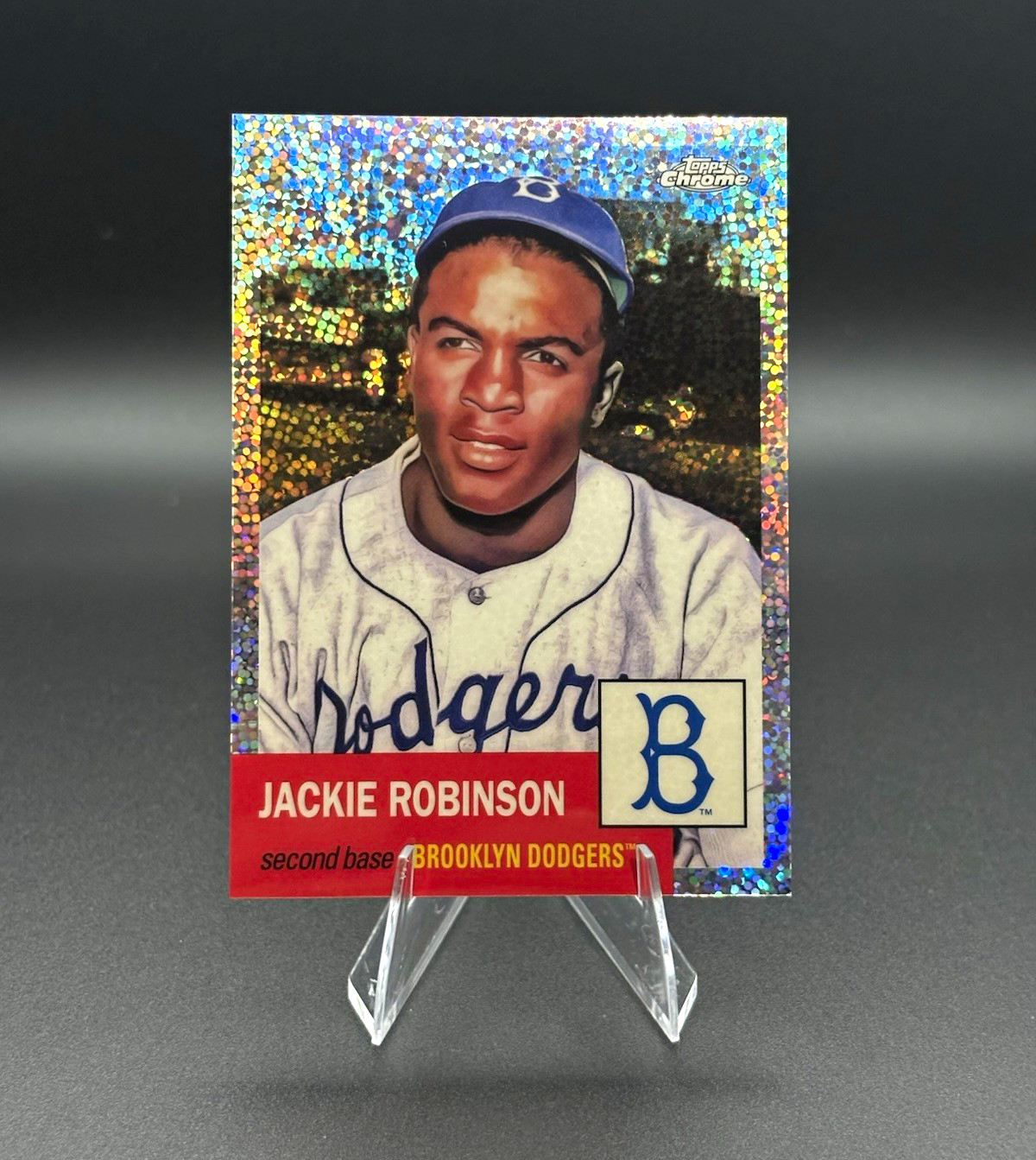 2022 Platinum Anniversary Jackie Robinson Speckle Refractor /150