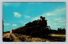 Steam Railroad Everglades Flyer Vintage Souvenir Postcard
