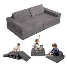 8 pcs Modular Kids Play Couch,Toddler Couch Sofa for Bedroom