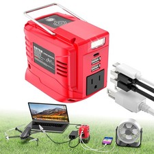 200W Power Inverter Compatible with Milwaukee 18V Battery, DC 18V to AC 110V Por