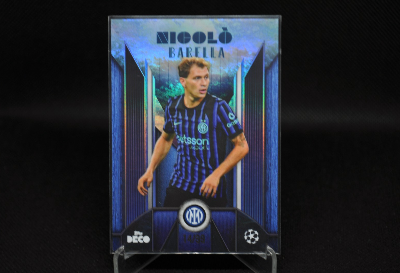 Nicolo Barella 2025-26 Topps Deco UCC Flagship Current Stars /99 Blue