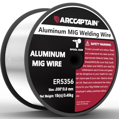 ARCCAPTAIN ER5356 .030'' MIG Magnesium Aluminum Welding Wire 1 Lb