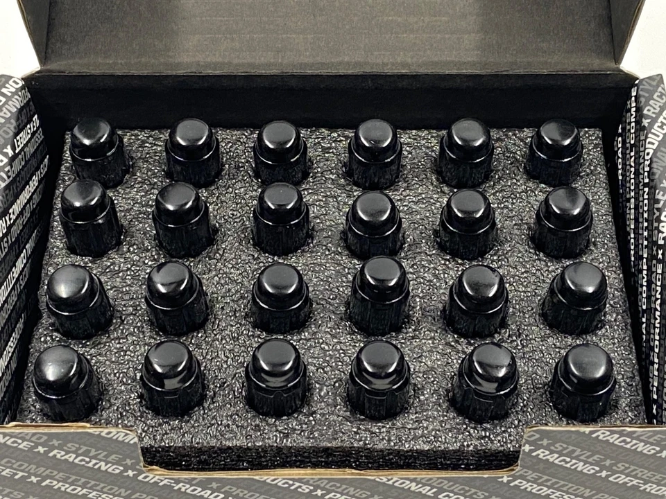 NEW Pro Comp 24-Piece M12×1.5 ET Lug Nut Kit Black w/ TPMS Valve Stems PXA11138B - Image 3 of 4