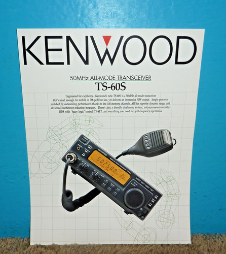 Kenwood TS-60S 50MHz All Mode Transceiver Brochure Original