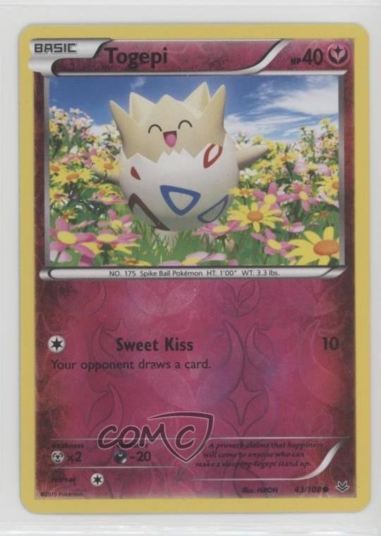 Togepi Reverse Foil Pokemon XY Roaring Skies #43