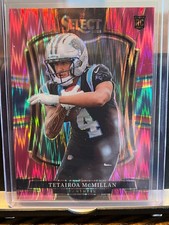 Tetairoa McMillan 2025 Select Pink Shock Prizm Premier Carolina Panthers Rookie