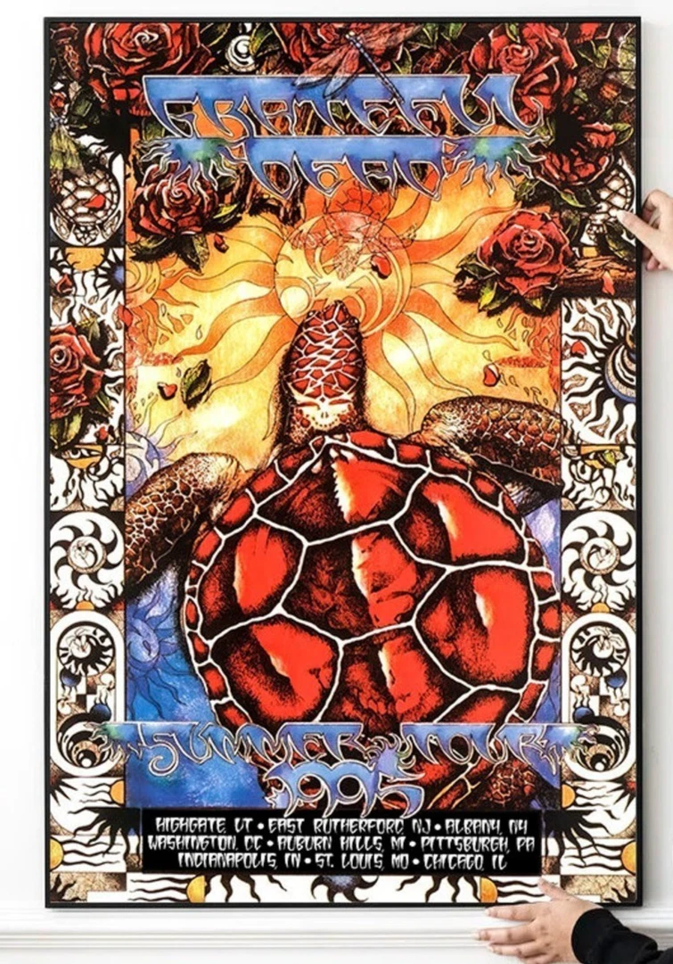 Lot - Vintage Grateful Dead Poster 25 x 38 in. (x 63.5 x 96.5 cm