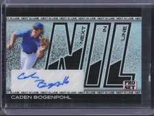 2026 Leaf Pro Set Metal #NA-CB1 Caden Bogenpohl NIL Silver Auto #/25