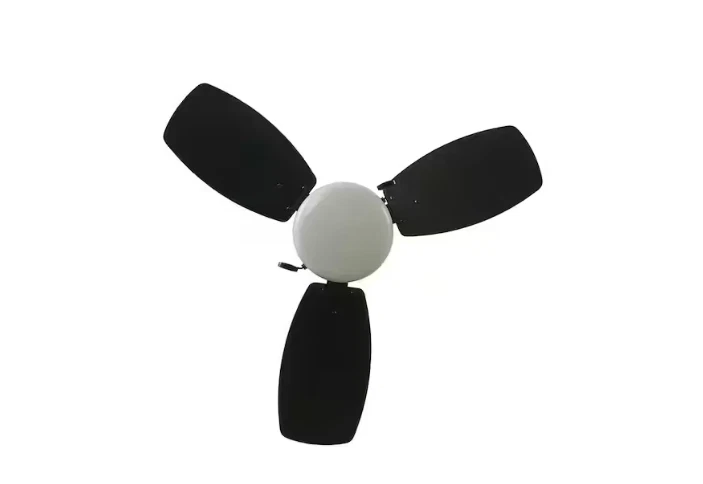 Hampton Bay Triplicity 30 pulgadas Ventilador de techo interior LED negro mate con luz Foto 4 de 4