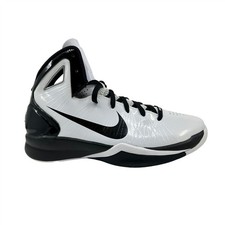 Nike Hyperdunk 2010 bianco nero argento metallizzato sneaker da uomo taglia 11 atletica