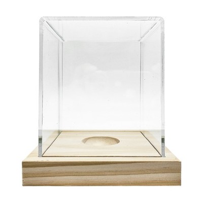 Acrylic Transparents Baseball Display Case Sun Protected Baseball Storage Case