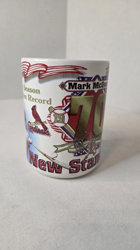  Винтажный. Кофейная кружка 1998 St. Louis Cardinals Mark McGuire 70 Home Runs Mlb - Изображение 2 из 4