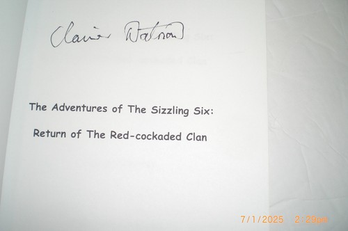 The Adventures of The Sizzling Six Claire Datnow Signed Paperback - Imagen 3 de 5