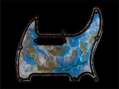 Telecaster Schlagbrett, handgefertigt aus exotischem Holz