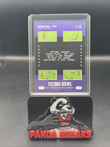 2026 Bo Jackson Battle Arena Tecmo Running Low SSP Super Short Print Play #PL15