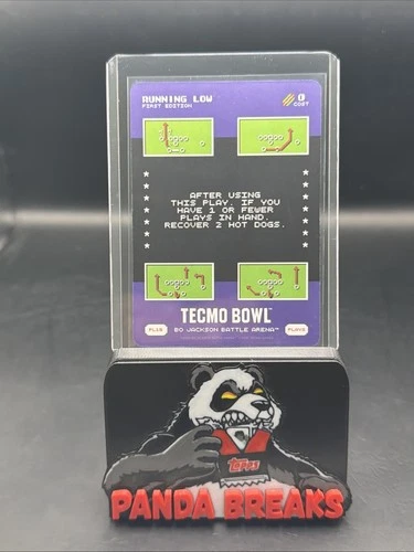 2026 Bo Jackson Battle Arena Tecmo Running Low SSP Super Short Print Play #PL15