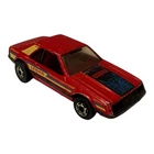 Hot Wheels Hot Ones Turbo Mustang Cobra Gold Rims Vintage 1979 Red Metallic Ford