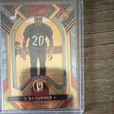 Panini 2023 Gold Standard Rookie DJ Turner Bengals #135 Platinum /75