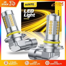 2x AUXITO LED Fog Light Bulbs H10 9145 Yellow...