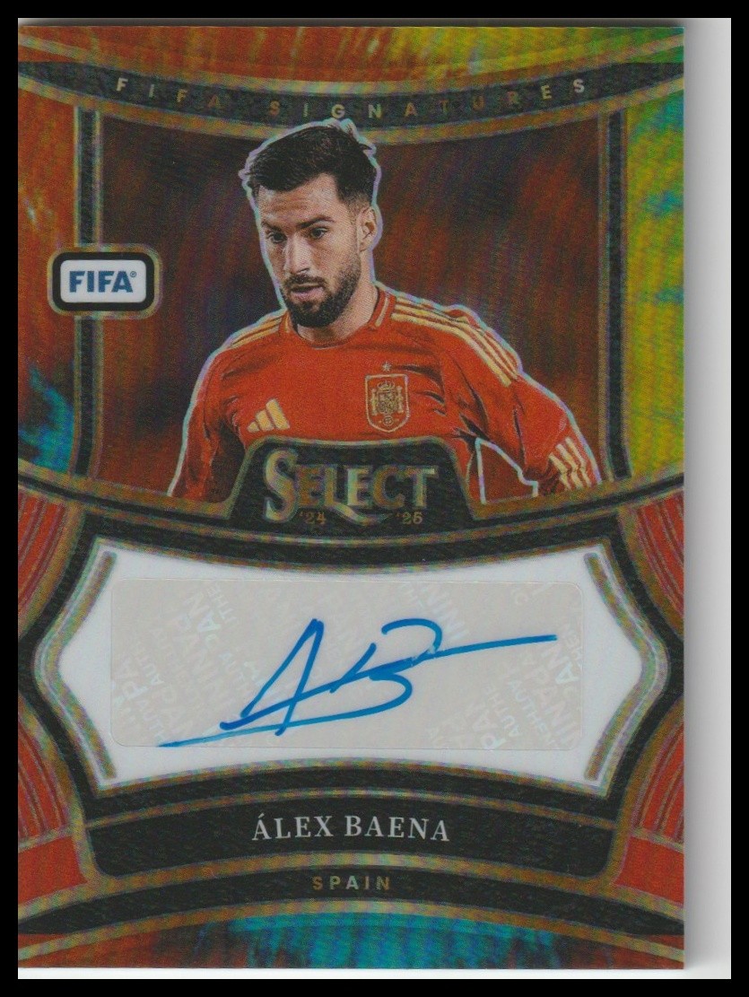 2024-25 Panini Select FIFA #S-AB Alex Baena Signatures Tie-dye /25