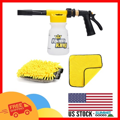 #ad Gardening Hose Foam Gun amp; Microfiber Mitt for Effortless Scratch Free Cleaning $71.99