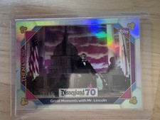GREAT MOMENTS MR LINCOLN HIDDEN MICKEY #D/55 2025 TOPPS DISNEYLAND 70th ANN.