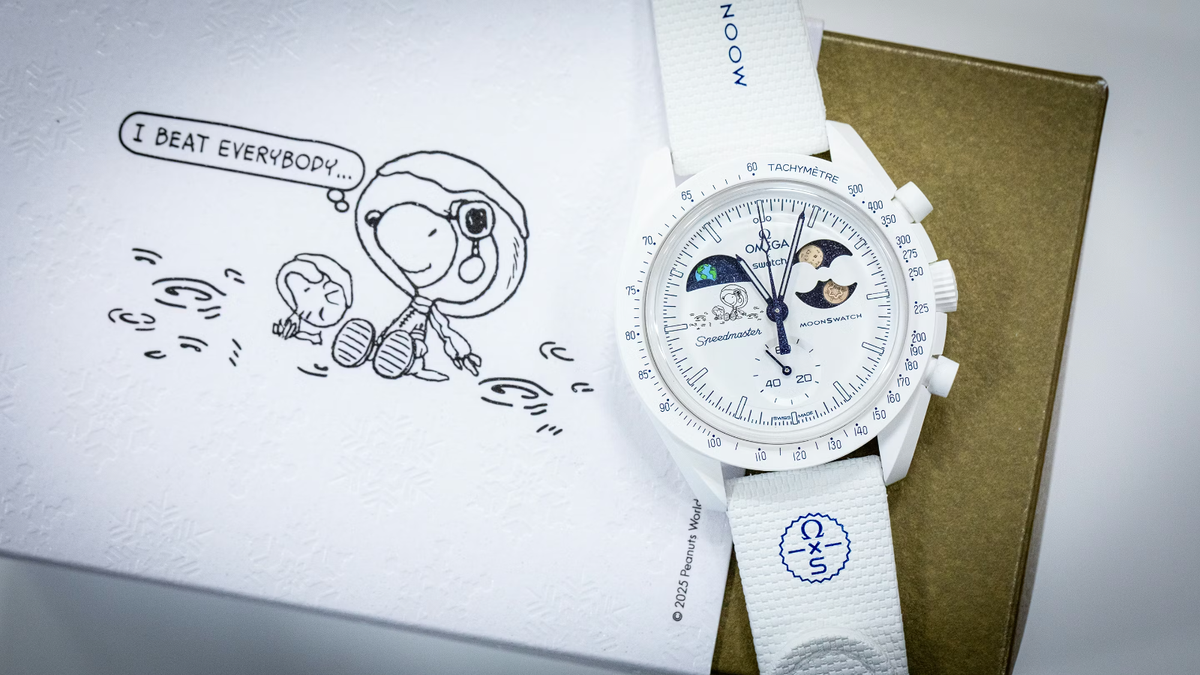 Swatch x Omega MISSION TO EARTHPHASE MOONSHINE GOLD SO33W701L