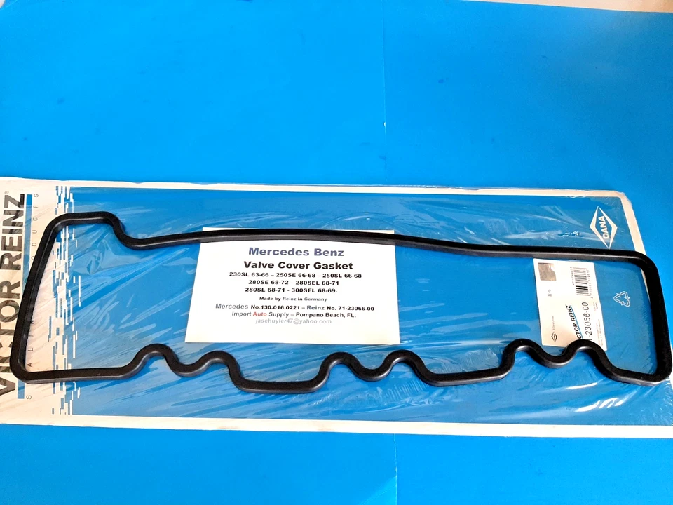 Прокладка крышки клапана Mercedes Benz 230SL, 250SE, 250SL, 280SE, SEL, 280SL 63-71 - Изображение 3 из 3