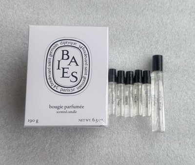 Set 6ps Diptyque Baies Candle 6.5 Oz/PHILOSYKOS/L'Ombre Dans/Eau De Sense