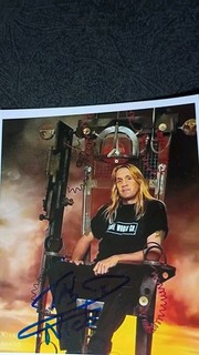 NICKO MCBRAIN Authentic Hand Signed Autograph 4X6 Photo HOF DRUMMER IRON MAIDEN