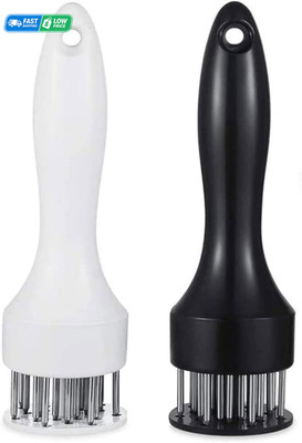 Ultimate Meat Tenderizer Set - 2 Pack with Stainless Steel Needle Blades