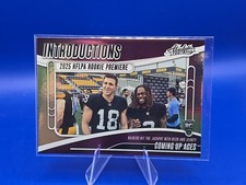 2025 Panini Absolute Football Rookie Introductions Ashton Jeanty #I-AJY (RC)