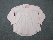 Brooks Brothers Dress Shirt Mens 16 34/35 Pink Solid 346 Regular Fit Non Iron