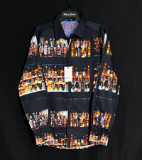 Robert Graham WHISKEY IN JAR Drink Series 238 XL NWT Classic Fit X-Large