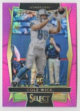 2016 Panini Select Pink Prizm Cole Wick RC /15 Detroit Lions #40