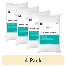 4 pack Back Side Sleeper Bed Pillow King Extra Firm Support