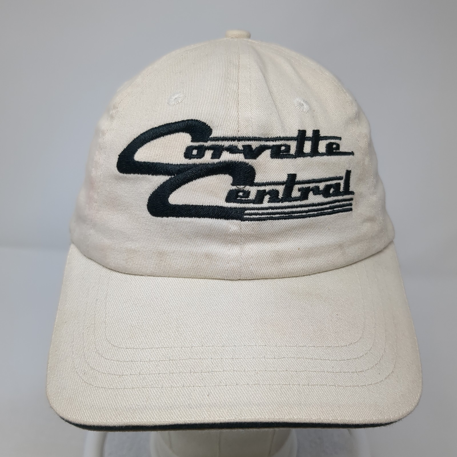 Corvette Central Strapback Hat Beige One Size Emb… - image 2