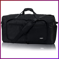 Reisetasche Faltbar Sporttasche 65L Schwarz Mit Schuhfach HandgepäCk Damen